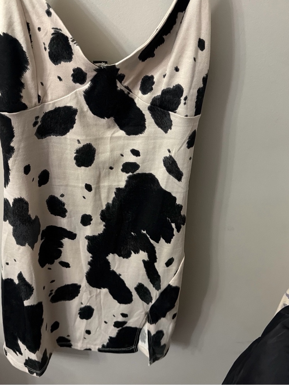 Windsor Black and White Cow Print Mini Dress